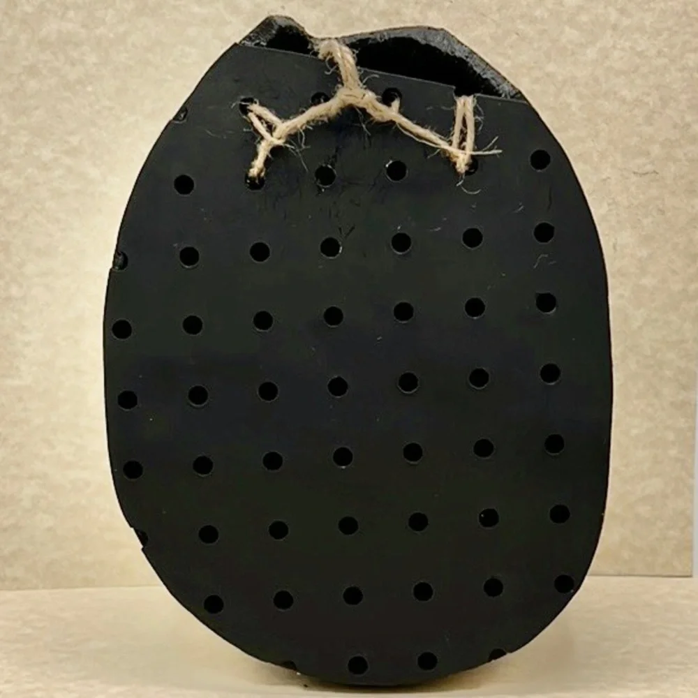 Hand Crafted Wall Pocket Pink Purple Tulips Original Gourd Art Air Plant Holder - Picture 10 of 17